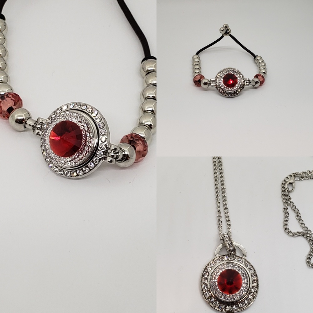 Bracelet with necklace set